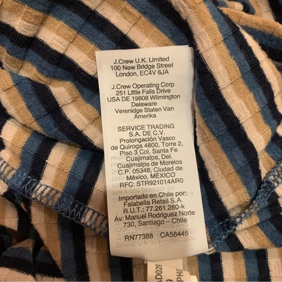 Women’s Madewell Ribbed Turtleneck Striped Top - Picture 8 of 8